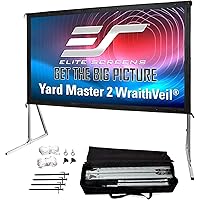 Elite Screens Yardmaster 2 DUAL Projector Screen, 100-INCH 16:9, Front and Rear Wraith Veil Dual 4K / 8K Ultra HD, Active 3D, HDR Ready Indoor and Outdoor Projection Screen, OMS100H2-Dual