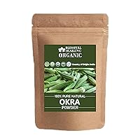 Organic Okra Powder 100% Pure Natural 100 Gram / 3.52 oz