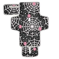 Halloween WEL Pink Portable Diaper Changing Pad for Baby Waterproof Foldable Changing Mat Changing Kit with Built-in Pillow for Shopping Travel Park Shopping