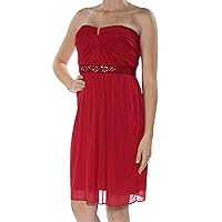 Adrianna Papell Womens Tulle A-Line Dress