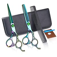 Professional Hairdressing Scissors Set, 6Inch Scissors Cutting Kit, 440C Salon Hair Scissors, Sharp and Durable, for Haircut, Hair Shears for Home and Salon