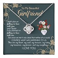 To My Girlfriend Necklace Valentine Gift From Boyfriend Necklace for Girlfriend From Boyfriend, Husband, Girlfriend Gift Necklace Jewelry Gift For Girls Love Knot Pendant Gift For Girlfriend Soulmate