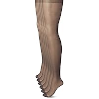No Nonsense womens Regular Sheer Tights With Reinforced Panty and ToeHosiery