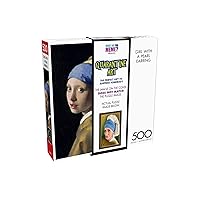 What Do You Meme? Quarantine Art - Girl with The Pearl Earring - 500 Piece Jigsaw Puzzle - Warning: This is a Prank Puzzle for Adults Challenging Puzzle Perfect for Game Night