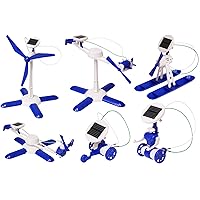 Edu-Toys 6-in-1 Solar Kit| Build 6 Solar Powered Models | No batteries | Sun Powered