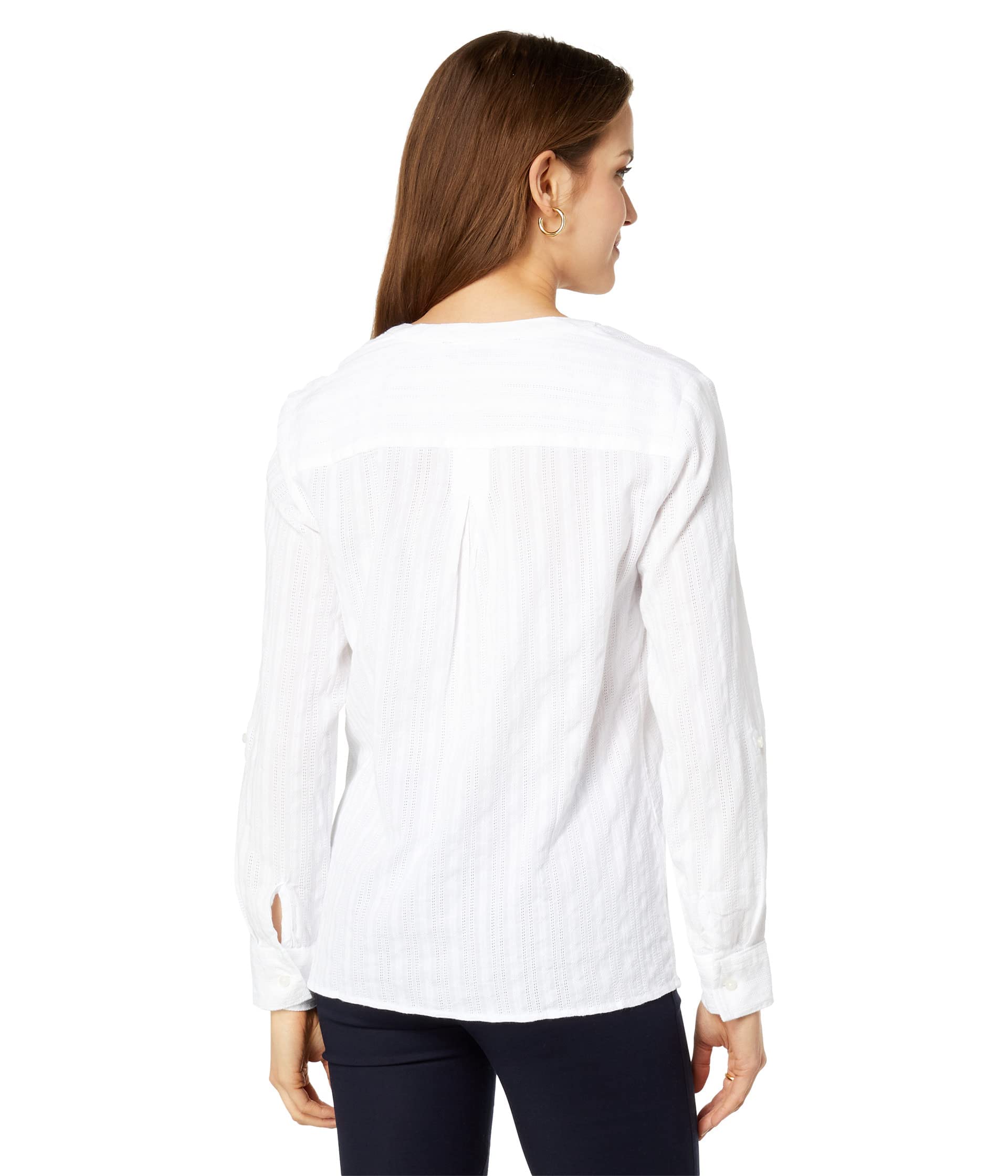 Tommy Hilfiger Women's Long Sleeve Y-Neckline Shirt