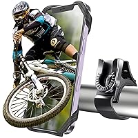 ORIbox Detachable Bike Phone Holder, Universal Bicycle Motorcycle Cell Phone Mount, 360° Rotatable Adjustable Bike Phone Mount Compatible for 4