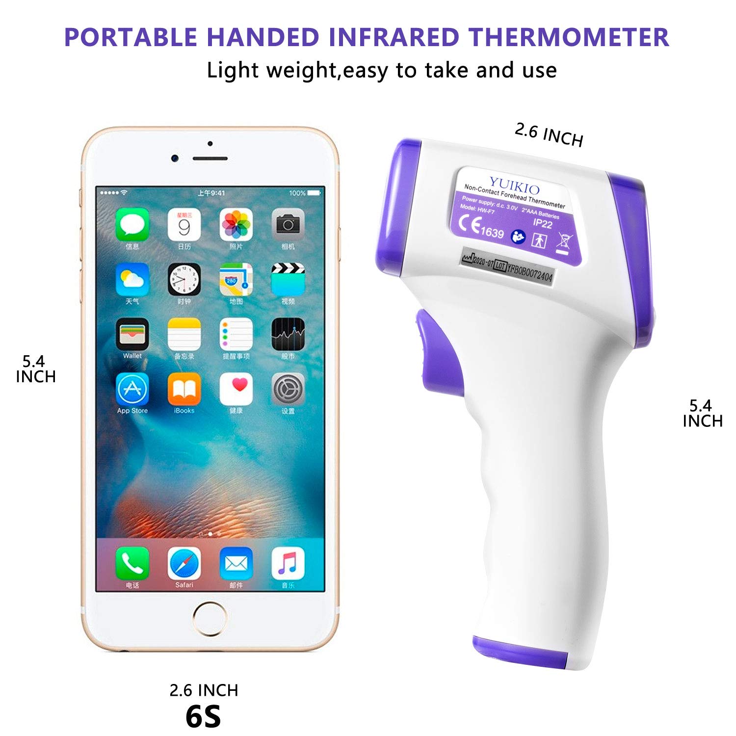 Digital Thermometer for Adults and Kids, No Touch Forehead Thermometer