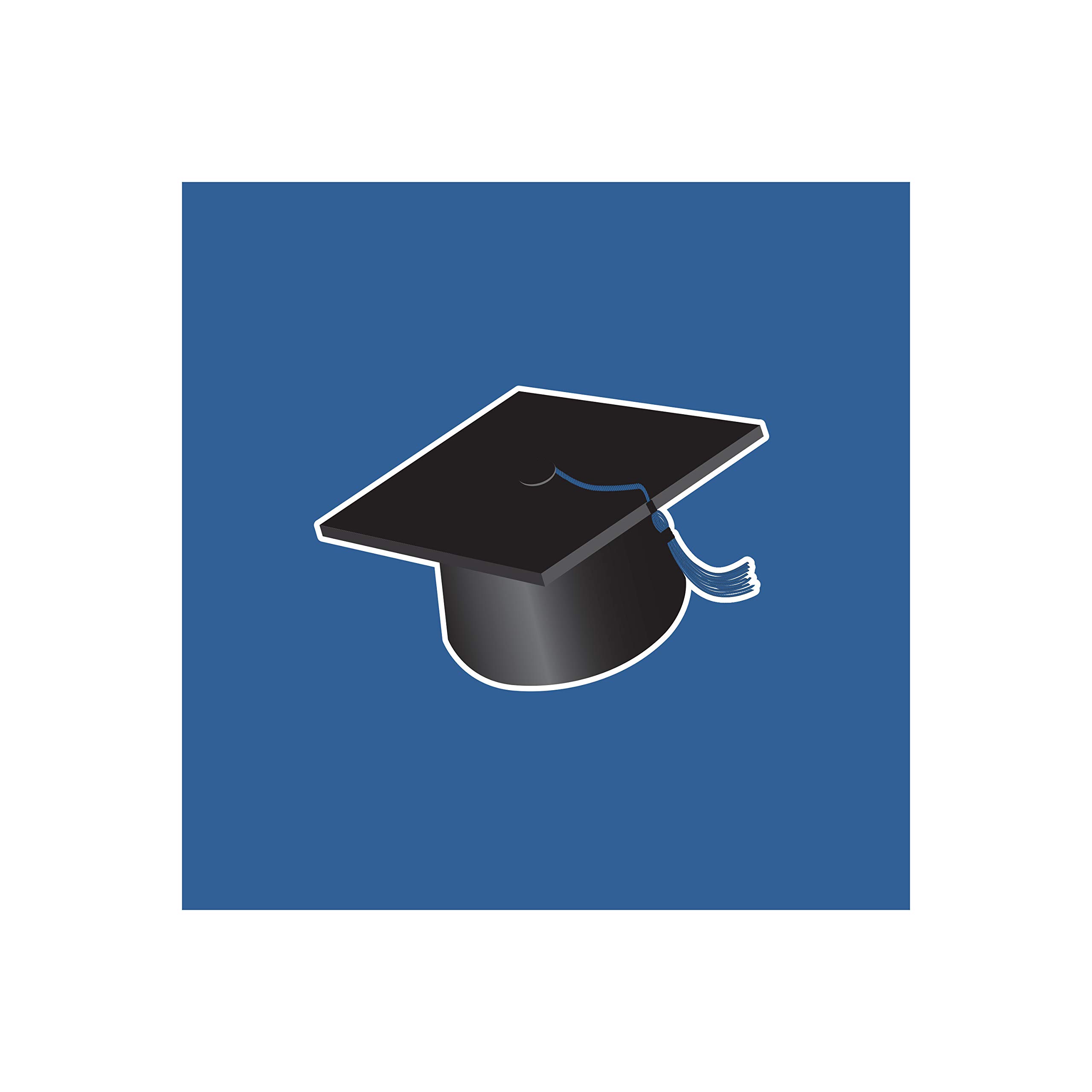 Creative Converting Graduation Card Holder Box, Congrats Grad, True Blue , One size -
