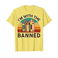 Book-TShirt I'm with The Banned Teacher Reading Funny Women T-Shirt