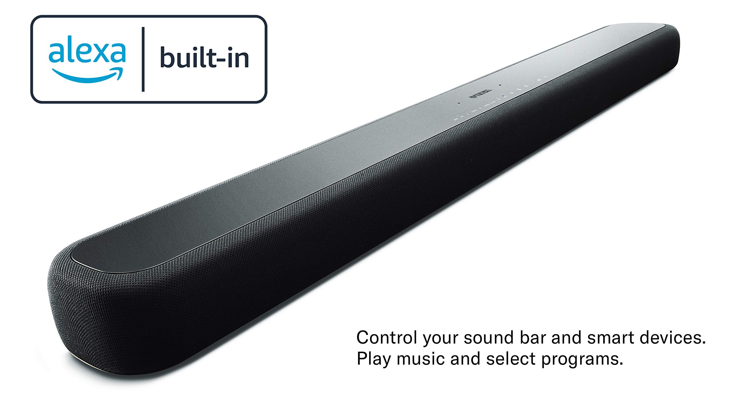 Yamaha ATS-2090 Sound Bar with Wireless Subwoofer, Bluetooth, and Alexa Voice Control Built-in (Renewed), Black