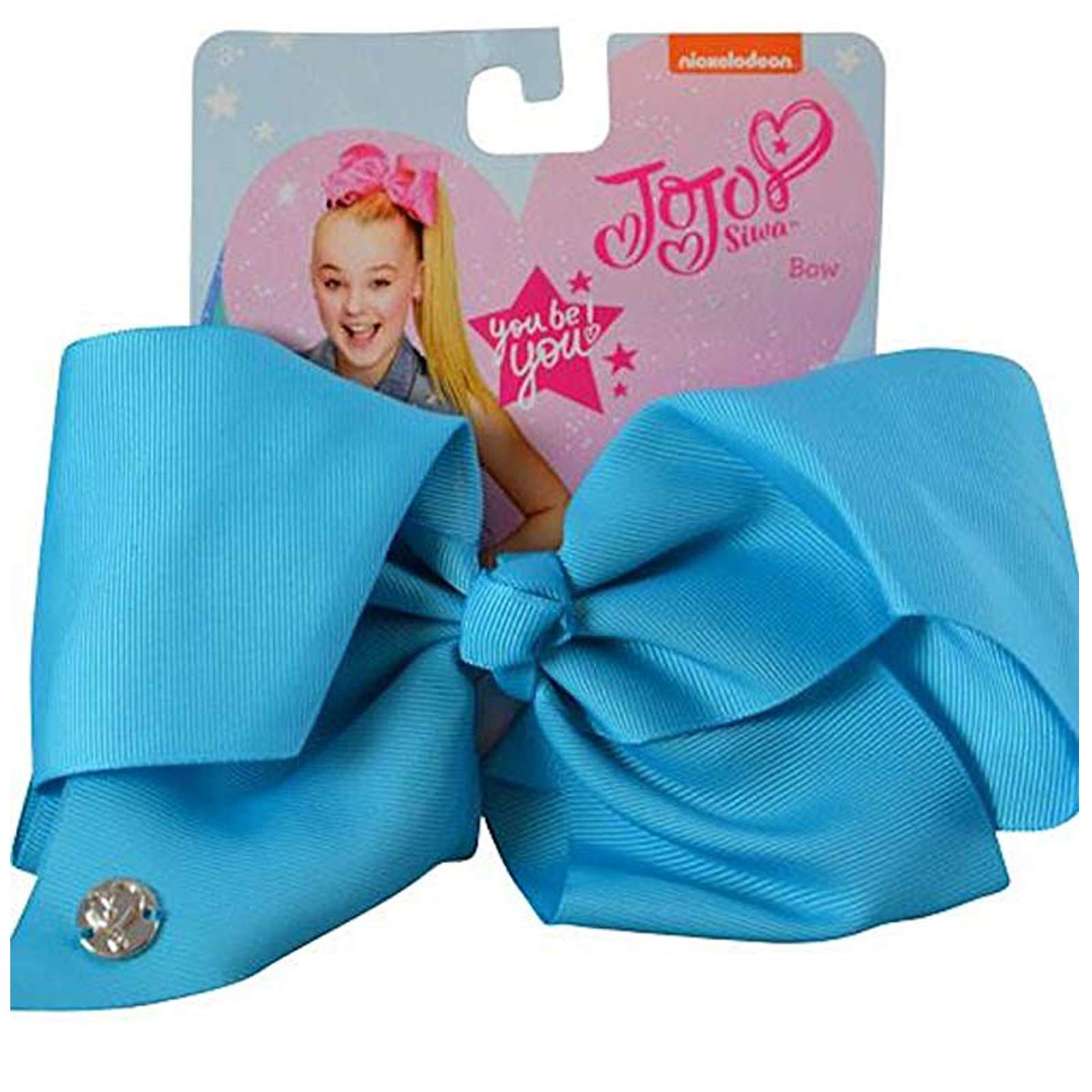 JoJo Siwa Large Cheer Hair Bow (Basic Blue)