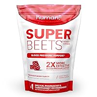SuperBeets Heart Chews - Nitric Oxide Production and Blood Pressure Support - Grape Seed Extract & Non-GMO Beet Energy Chews - Pomegranate Berry Flavor - 60 Count