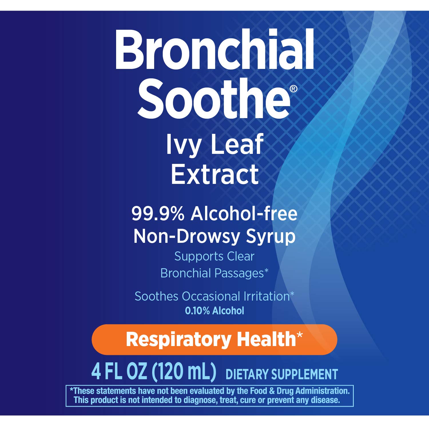 Nature's Way Bronchial Soothe Ivy Leaf 99.9% Alcohol-free Non-Drowsy Syrup, 120 ML (4 Fl Oz.)