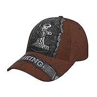 456 Viking Pattern Design Men's Personalised Baseball Cap with Text Individual Baseball Cap Gift Adjustable Baseball Cap Lightweight Outdoor Cap for Trucker Fishing Running Golf Tennis, Viking pattern