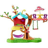 ENCHANTIMALS BUTTERFLY CLUBHOUSE PLAYSET WITH BAXI BUTTERFLY DOLL