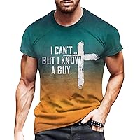 Mens Funny Designed Muscle T Shirts Short Sleeve Letter Print Workout Graphic Tee Round Neck Athletic Running T-Shirt