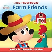 Baby Disney Mickey Mouse - Farm Friends - Kid-Proof Books - Washable, Chewable, and Durable - PI Kids Baby Disney Mickey Mouse - Farm Friends - Kid-Proof Books - Washable, Chewable, and Durable - PI Kids Paperback