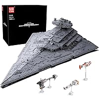 SHHFWU 13135 Technik Imperial Star Destroyer Construction Kit, MOC Star Fighter UCS Collection Series, Large Spaceship Toy, 11885 Clamping Building Blocks Construction Set Compatible with Star