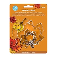International Maple Leaf Cookie Cutters, Assorted Sizes, 5-Piece Set