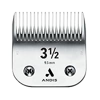 Andis 63040 CeramicEdge Carbon-Infused Steel Clipper Blade, Size 3-1/2, 3/8-Inch Cut Length