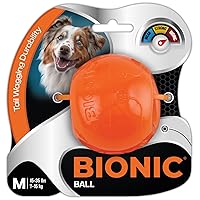Ball Dog Toy, Medium - Interactive Dog Chew Toy That Stands Up to The Toughest Chewers, for Dogs Between 15-35 lbs. (7-15 kg.)