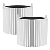 2 Pack Blue Pure 411i Max & 411a Max Replacement Filter Compatible with Blueair Blue Pure 411i Max & 411a Max Air Purifier, Blue Pure F4MAX, H13 True HEPA & Activated Carbon Filter