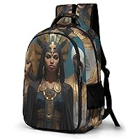 Egyptian Goddesses Epic Travel Backpack Double Layers Laptop Backpack Durable Daypack for Men Women