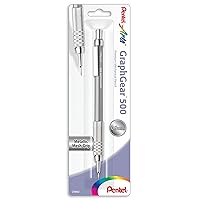 Pentel Arts GraphGear 500 Premium Drafting Pencil, 0.9mm, Gray Barrel, 1-Pack (PG529NPABP)