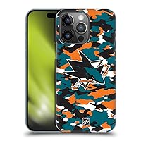 Head Case Designs Officially Licensed NHL Camouflage San Jose Sharks Hard Back Case Compatible with Apple iPhone 14 Pro