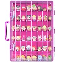 Display Case Compatible with Disney Doorables Collectible Mini Figures/ for MGA Entertainment Miniverse. Toys Storage Organizer Container for Multi Peek/ for Village Peek Characters (Box Only)--Purple