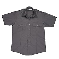 Men's Short Sleeve Police Shirt | 100% Polyester | Stain Repellent Uniform Apparel
