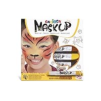 Mask Up Animals, Face Painting Kit for Boys and Girls, Make-up Sticks Ideal for Christmas, Halloween, Carnival and Parties - 3 Colours and 2 Tutorials - Dermatologically Tested