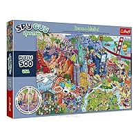 Trefl - Puzzle Spy Guy Lost Items: USA - 500 Elements, Become Detective and Find 20 Differences, Lost Items, Creative Entertainment for Adults and Children from 10 Years