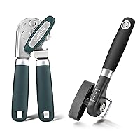 Premium Can Opener Manual with Multifunctional Bottle Openers Smooth Edge Side Can Opener Manual with Durable Sharp Blade