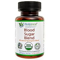 USDA Organic Blood Sugar Blend, 60-Day Supply, of Bitter Melon, Moringa Leaf, Aloe Vera, Papaya Leaf, Fenugreek, Medicinal Oils - All-Natural Vegan, Gluten-Free, Non-GMO