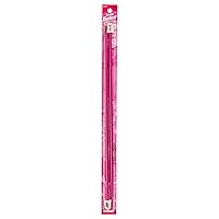 Susan Bates 14-Inch Silvalume Single Point Knitting Needle, 5.5mm, Red
