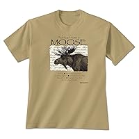 Earth Sun Moon Advice from A Moose T-Shirt, Tan