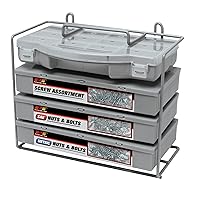Performance Tool W5226 SEA/Metric Nut and Bolt Assortment with Case, 1,200 pieces