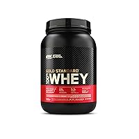 Gold Standard 100% Whey Protein Powder, Strawberries & Cream, 2 Pound (Packaging May Vary)