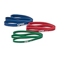 SPRI Resistance Training and Exercise Pull Up Bands - 3 Pack - Durable, Strong, Resistance Loop Bands for Assisted Pull-Ups, Strength Training, Increasing Stamina, and Flexibility