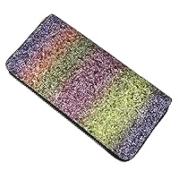Andongnywell Glitter Wallet for Women Shiny Long Phone Clutch Girls PU Leather Zip Around Handbag Card Holder Purse (Multicolor 4)
