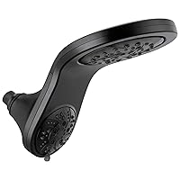 DELTA FAUCET 58581-BL25-PK HydroRain H2Okinetic 5-Setting Two-in-One Shower Head Combo, 2.5 GPM Water Flow, Matte Black