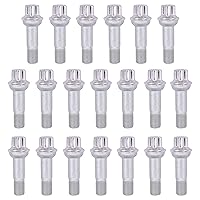 XtremeAmazing 20Pcs Silver Stainless Steel Wheel Lug Bolt for C180 C200 C250 C300 C350 C63 CL500 CL550 CL600 CL63 CL65 E63 GL550 GLE450 GLE550 GLE63 ML350 ML450 S350 S400 S63