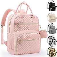 Diaper Bag Backpack,Baby Essentials Diapers Bag with Pacifier Case,Multipurpose Stylish Large Capacity Travel Backpack for Baby Girl/Boy(M-Pink)