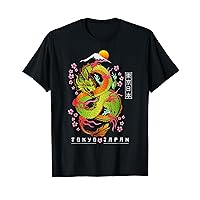 Japanese Aesthetic Dragon Tokyo Japan Asian 80’s Manga Anime T-Shirt