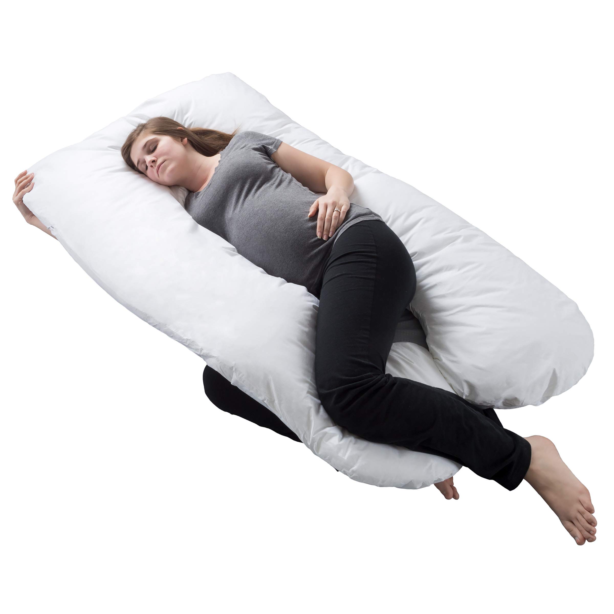 Bluestone Pregnancy Pillow Full Body Maternity Pillow with Contoured U-Shape, 
