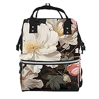 Diaper Bag Backpack Fashion Flower Maternity Baby Nappy Bag Casual Travel Backpack Hiking Outdoor Pack