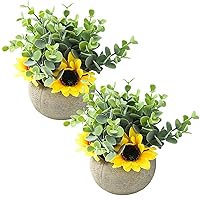 Artificial Sunflowers with Pot, 2PCS 5.9