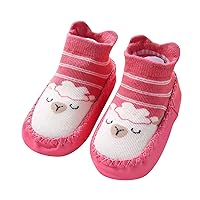 Sock Shoes Toddler Autumn and Winter Cute Children Toddler Shoes Flat Bottom Non Slip Floor Sports Shoes Black Shoes B